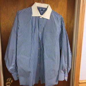 Blue Striped Dress Shirt